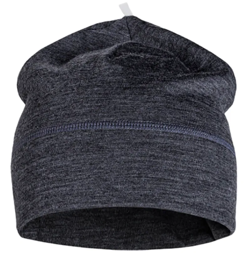 Buff Merino Lightweight Beanie Solid Grey-1